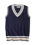 Ärmellose Strickweste mit V-Ausschnitt 9