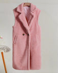 Ärmelloser Teddymantel für Elegante Wintertage 4
