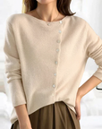 Asymmetrische Strickjacke mit modernem Schnitt 2