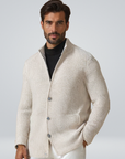 Ben | Herren Strickjacke Knopfverschluss Feinstrick 1
