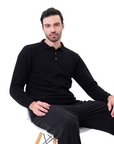 Bennett | Herren Strickpullover Polokragen Knopfleiste 2
