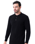 Bennett | Herren Strickpullover Polokragen Knopfleiste 3