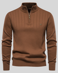 Bernhard | Herren Strickpullover Halbreißverschluss Rippstrick 8