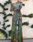 Ein-Schulter Jumpsuit mit Kunst-Print für Eleganz 2