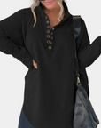 Elegante Damenbluse mit V-Hals für Festlichkeiten 1