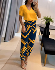 Eleganter Jumpsuit mit auffälligem Print und fließender Passform – Ideal für jeden Anlass 2