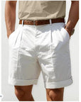Elegante Leinen Shorts für Herren – Atmungsaktive Sommermode mit praktischen Taschen 1