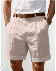 Elegante Leinen Shorts für Herren – Atmungsaktive Sommermode mit praktischen Taschen 2