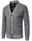 Elegante Strickjacke Herren mit V-Ausschnitt 2