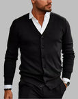 Elegante Strickjacke Herren mit V-Ausschnitt für Stil 0