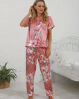 Eleganter Damen Pyjama mit Floralem Design 3