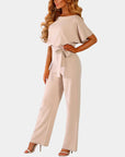 Eleganter Sommer-Jumpsuit mit Taillengürtel und weitem Bein für feminine Silhouette 2