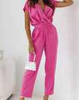 Eleganter Jumpsuit mit V-Ausschnitt für Hochzeiten 1