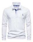 Eleganter Langarm-Polo mit Knopfdesign 1