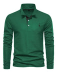Eleganter Langarm-Polo mit Knopfdesign 4