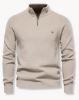 Eleganter Pullover mit Stehkragen und Zip 2
