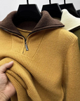 Eleganter Stehkragenpullover mit Reißverschluss 0