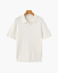 Elegantes Poloshirt mit feiner Rippstruktur 11