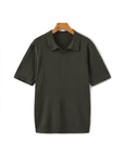 Elegantes Poloshirt mit feiner Rippstruktur 12