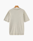 Elegantes Poloshirt mit feiner Rippstruktur 2