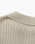 Elegantes Poloshirt mit feiner Rippstruktur 6
