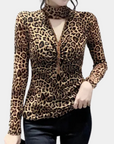 Elegantes Zomertop mit Luipaardprint für Stilbewusste 0
