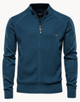 Felix | Herren Strickjacke Reißverschluss Stehkragen Feinstrick 0