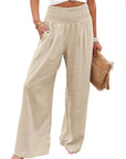 Hoch Taillierte Plisseehose für Femininen Chic 8