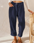 Hohe Taillenhose aus weichem Material – Bequeme, elegante Hose für jeden Anlass 4