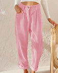 Hohe Taillenhose aus weichem Material – Bequeme, elegante Hose für jeden Anlass 7