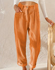 Hohe Taillenhose aus weichem Material – Bequeme, elegante Hose für jeden Anlass 8
