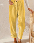 Hohe Taillenhose aus weichem Material – Bequeme, elegante Hose für jeden Anlass 9