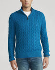 Klassischer Halbzip-Jumper mit Kabelstrickdesign 3