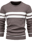 Klassischer Streifenpullover mit Elegantem Rundhalsausschnitt 7
