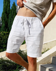 Leinen Shorts mit Eleganter Leichtigkeit für den Sommer 3