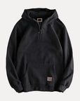 Minimalistisches Hoodie mit Halbzip und Tasche 2