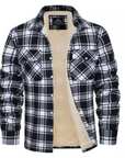 Modische Bomberjacke mit Karomuster für kalte Tage 3
