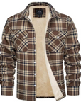 Modische Bomberjacke mit Karomuster für kalte Tage 4