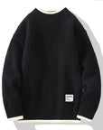 Vincent | Herren Strickpullover Knopfverschluss Grobstrick 0
