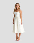 A-Linien Midi-Kleid mit zarten Trägern 0