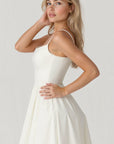 A-Linien Midi-Kleid mit zarten Trägern 1