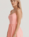 A-Linien Midi-Kleid mit zarten Trägern 7