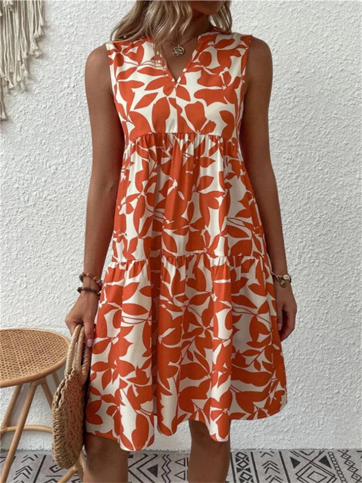 A-Linien Sommerkleid mit Blumendruck – Leicht und Elegant für Jeden Anlass 3