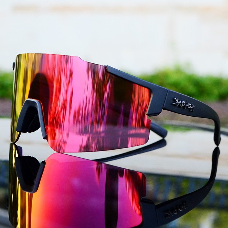 Aerodynamische Fahrradbrille für ununterbrochene Sicht 1