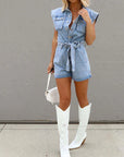 Ärmelloser Denim Jumpsuit für Damen – Eleganter Sommerstil mit Bequemer Passform 2