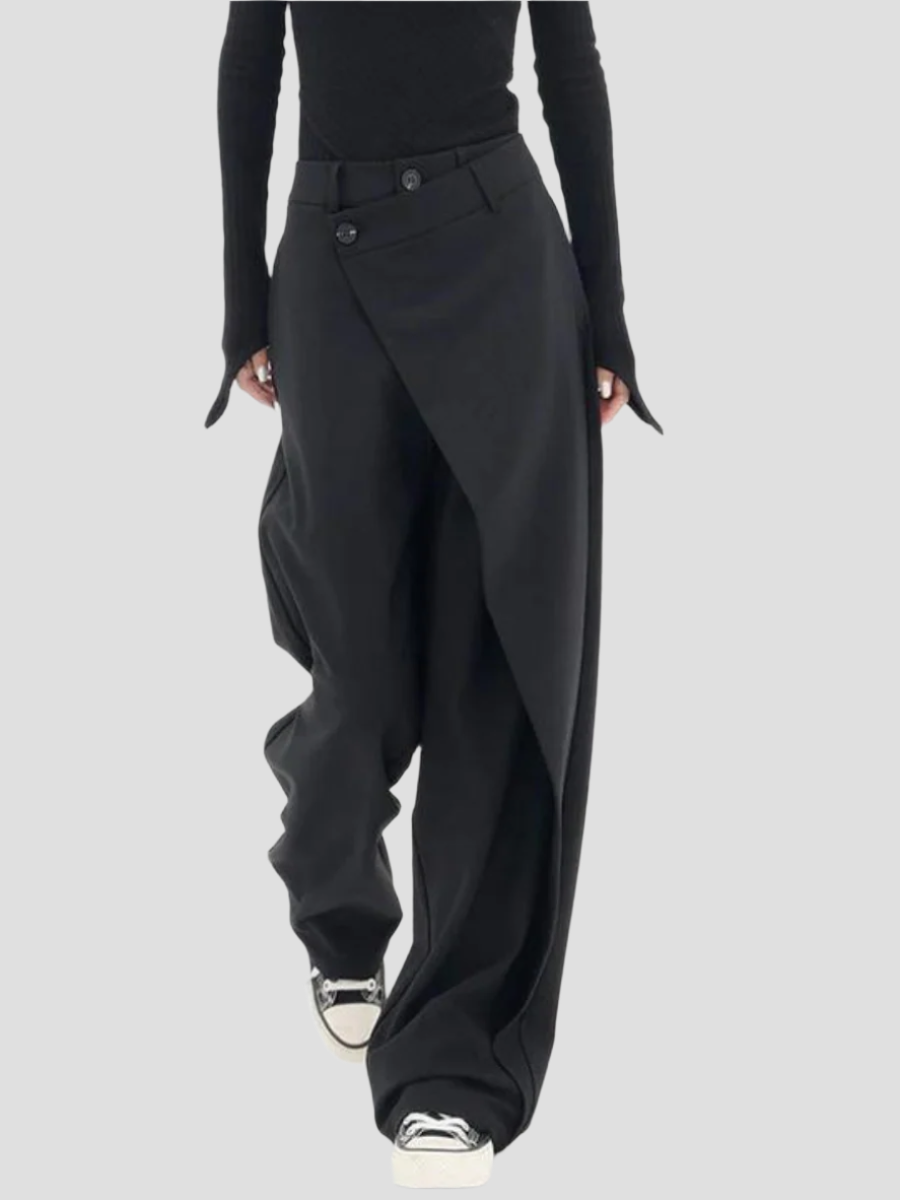 Asymmetrische Leinenhose für Damen – Elegante, Bequeme und Vielseitige Mode 1