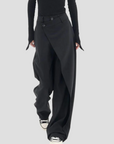 Asymmetrische Leinenhose für Damen – Elegante, Bequeme und Vielseitige Mode 1