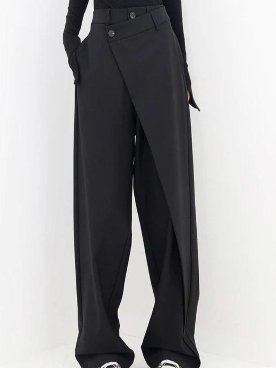 Asymmetrische Leinenhose für Damen – Elegante, Bequeme und Vielseitige Mode 2