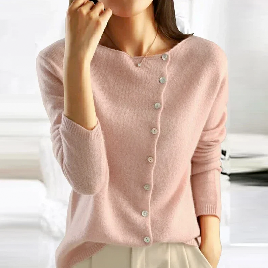 Asymmetrische Strickjacke mit modernem Schnitt 1