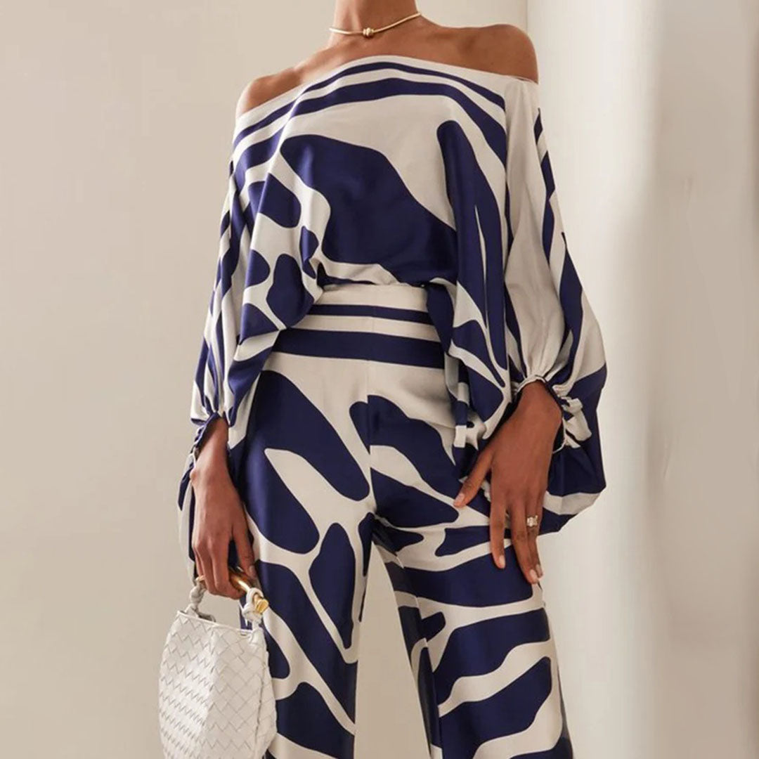 Asymmetrisches Damen Set mit One-Shoulder-Oberteil und passender Hose – Elegantes Outfit für jeden Anlass 8